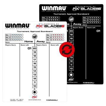 White Board & Chalk Board Reversible Dart Score Board