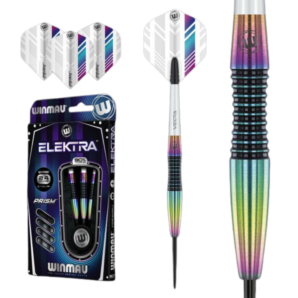 Winmau Elektra Steel Tip Darts Set