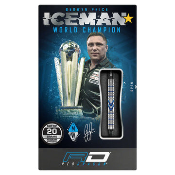 Gerwyn Price Iceman World Championship Steel Tip Darts - Midnight Edition