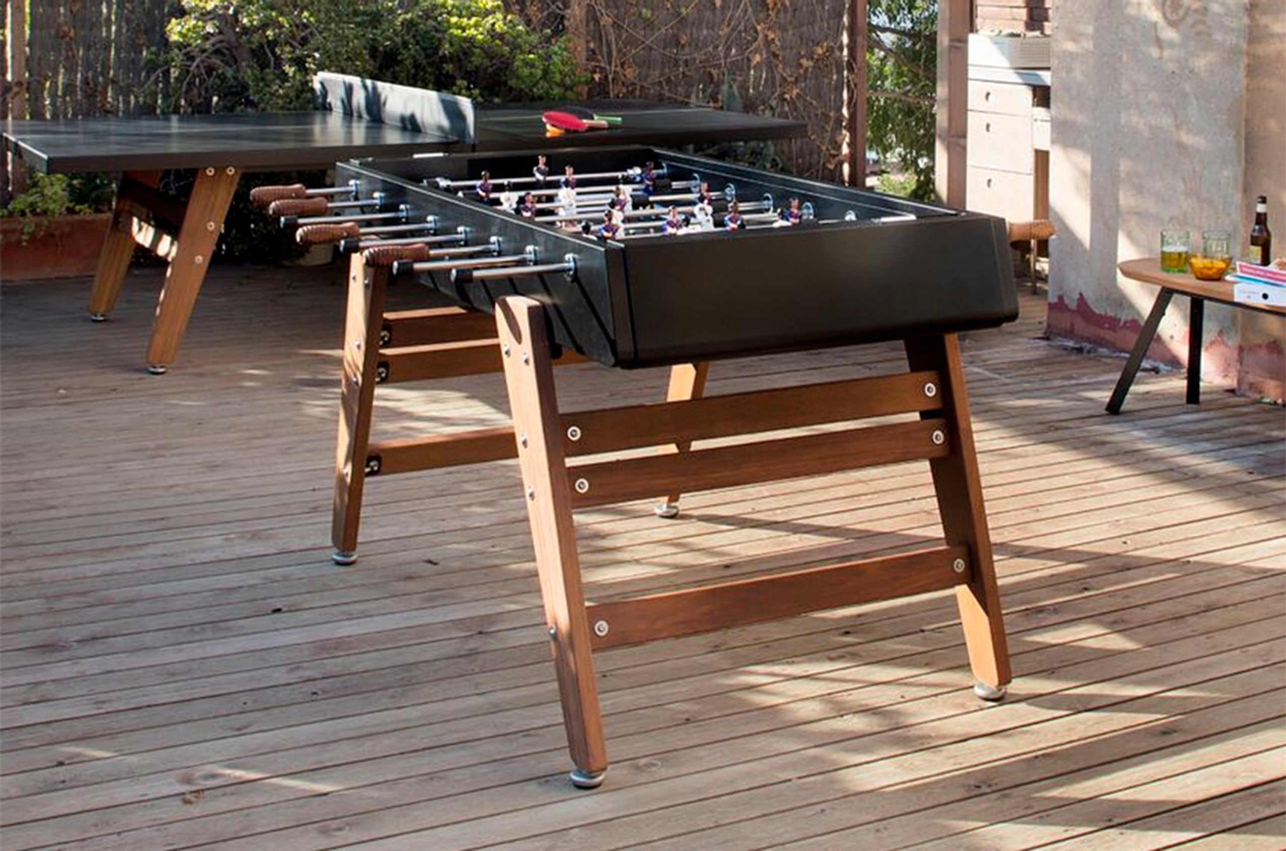 Wood Outdoor Foosball Table (White)