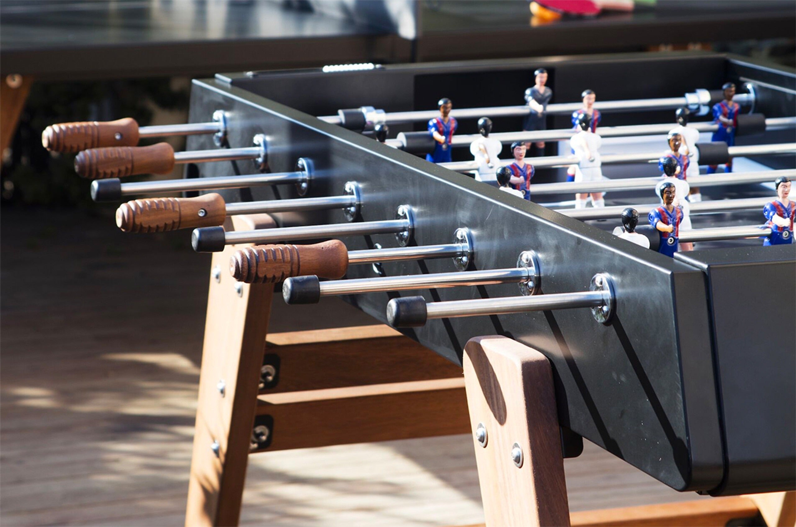 Wood Outdoor Foosball Table (White)