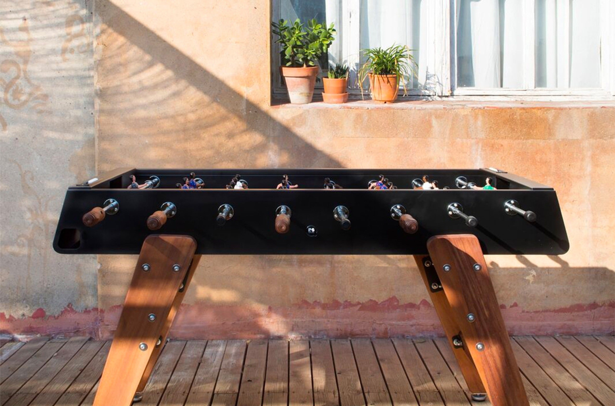 Wood Outdoor Foosball Table (White)