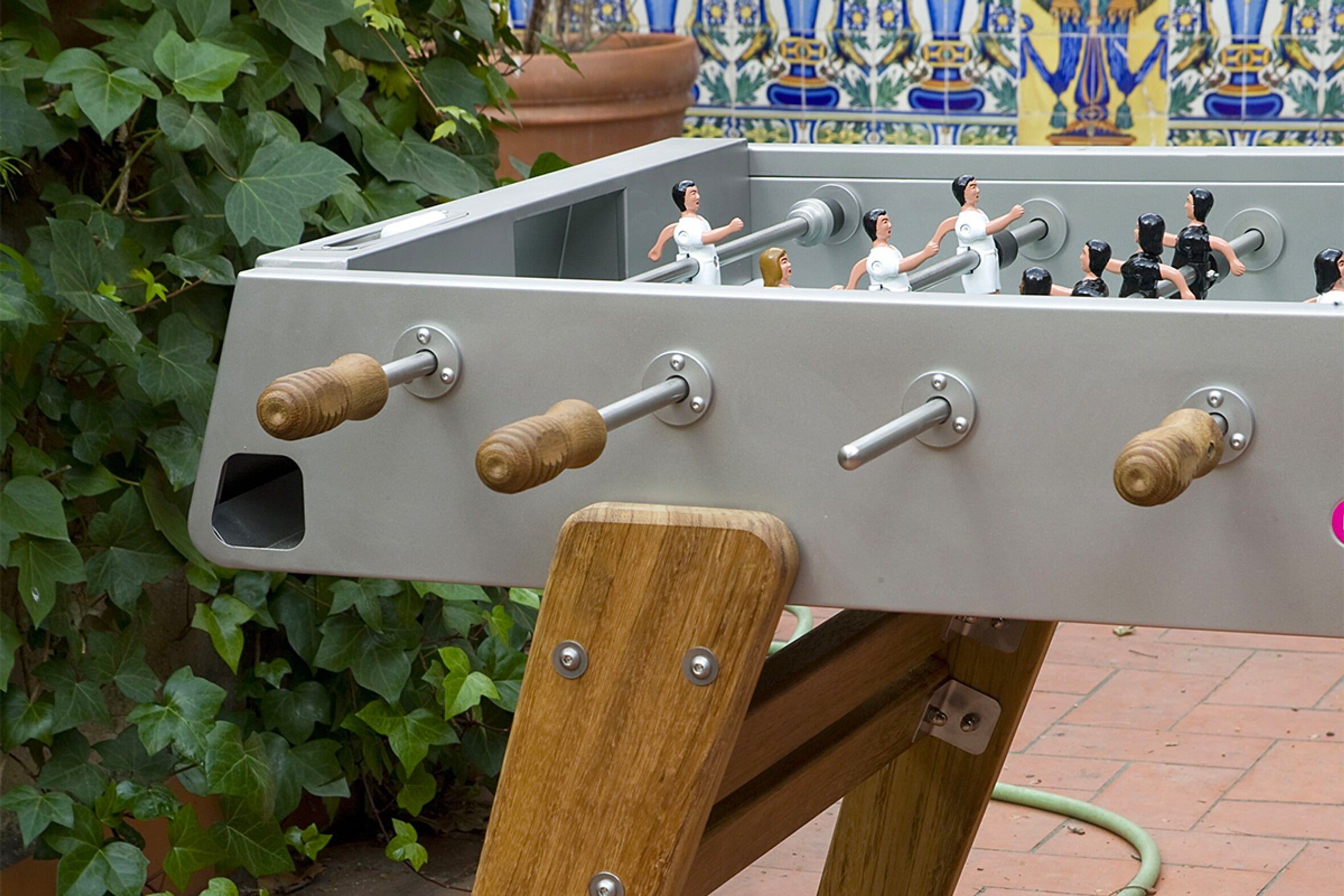 Wood Outdoor Foosball Table (White)